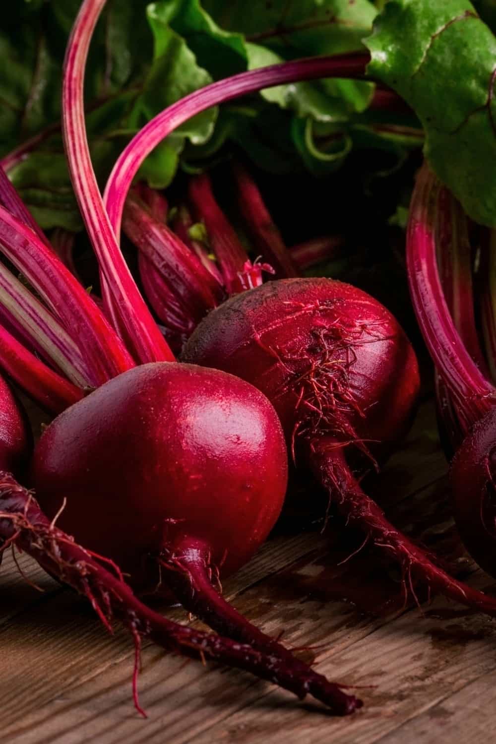 close shot of Beets on table