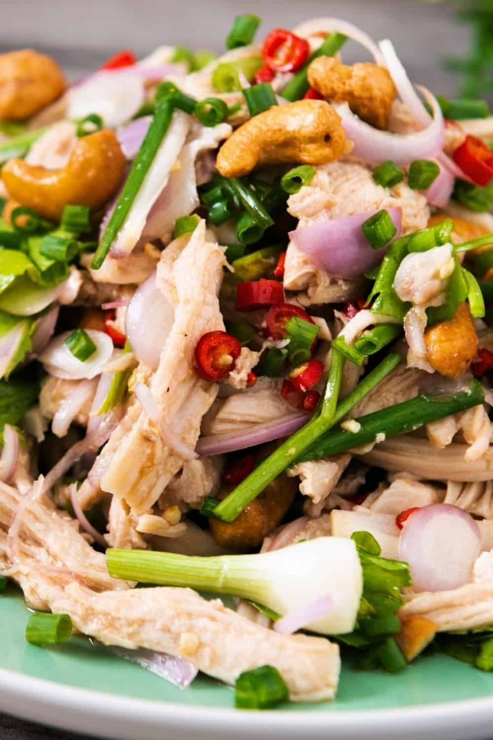 close shot of Chicken Salad on plate