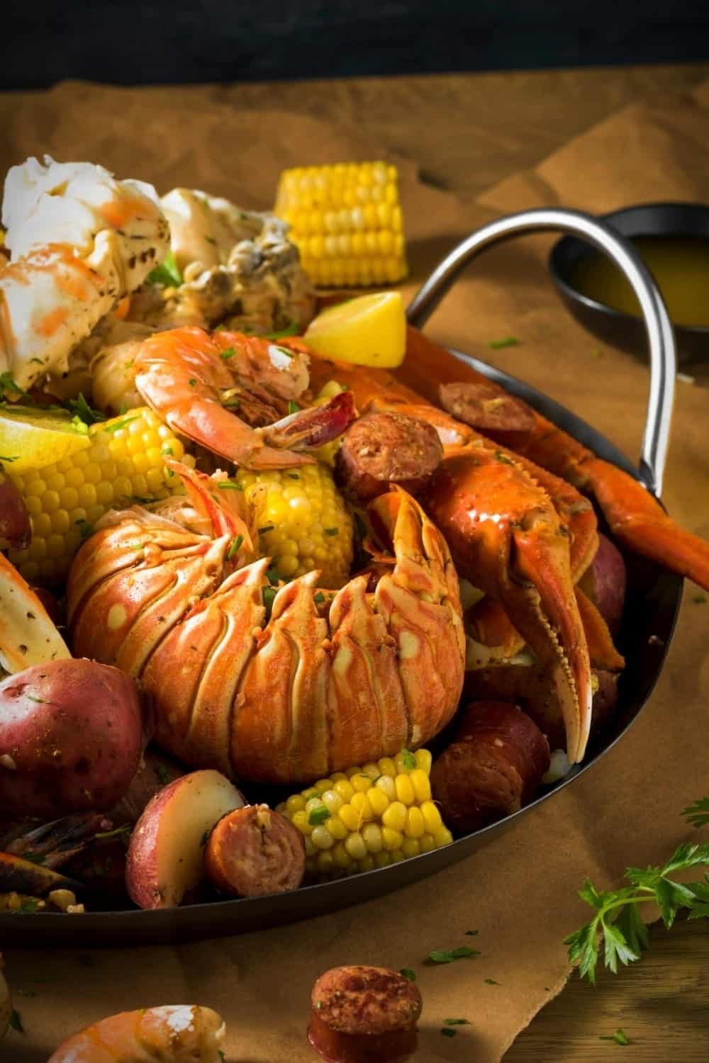 photo of a seafood boil