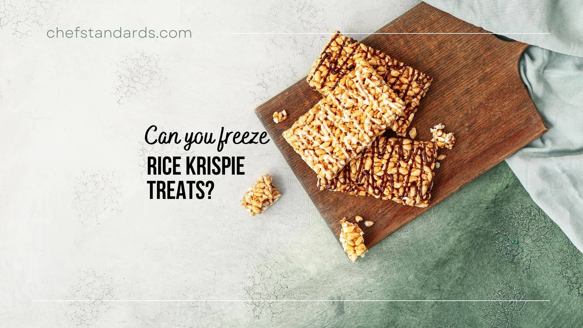 freeze rice krispie treats