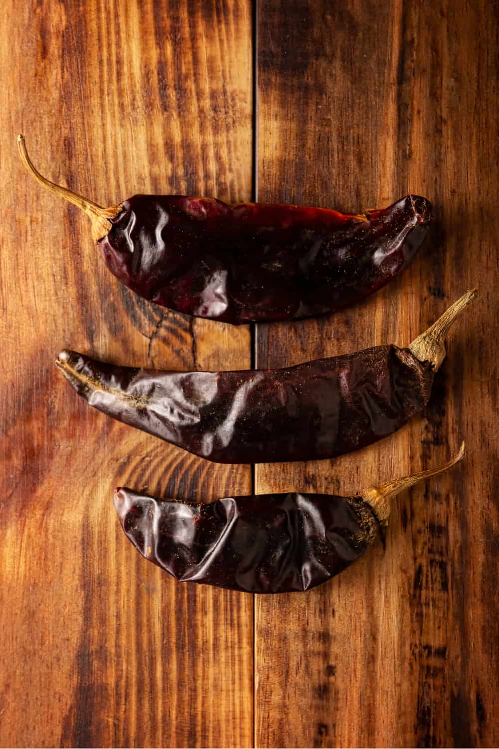 Chiles Guajillo on the table