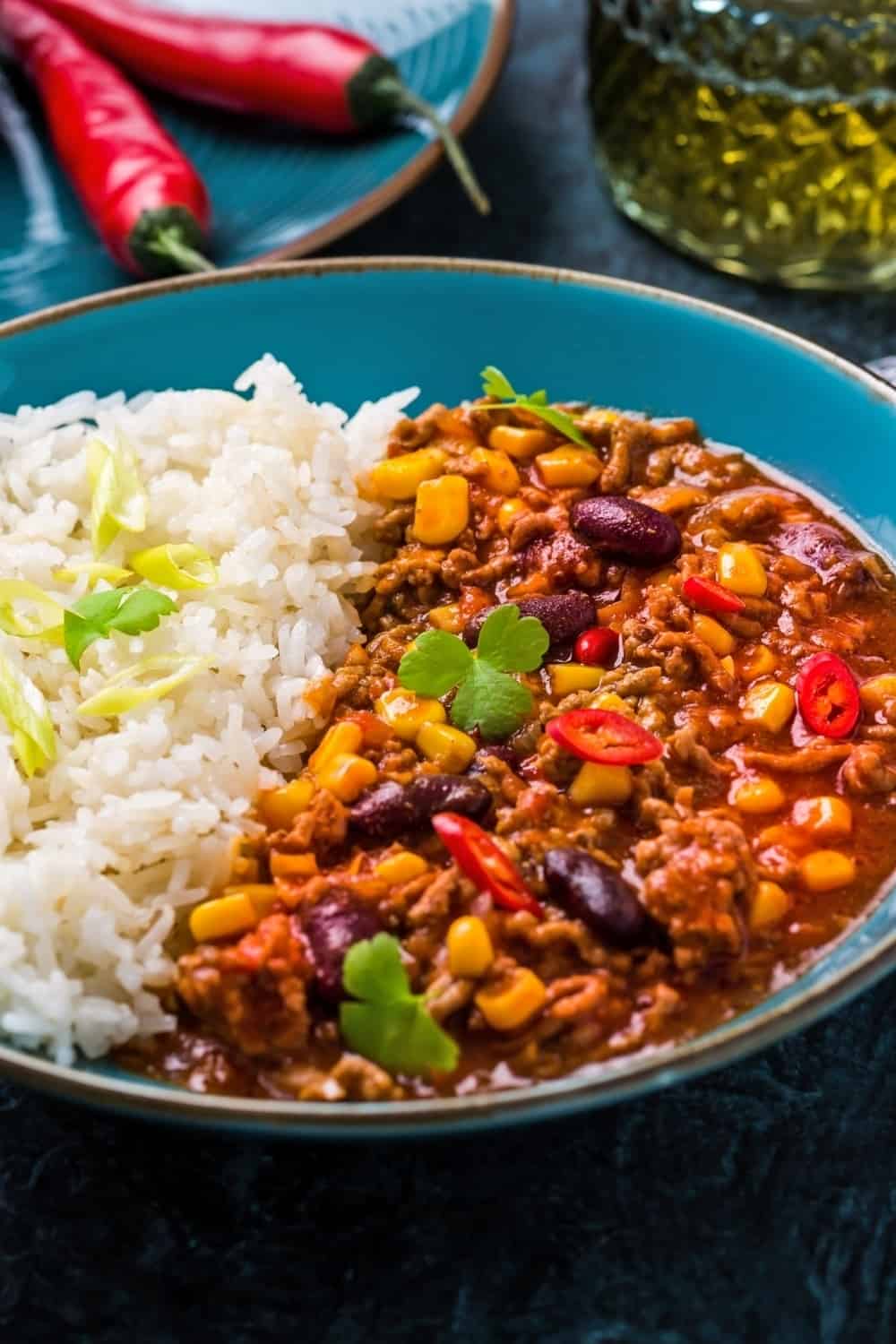 Chili dish served in plate