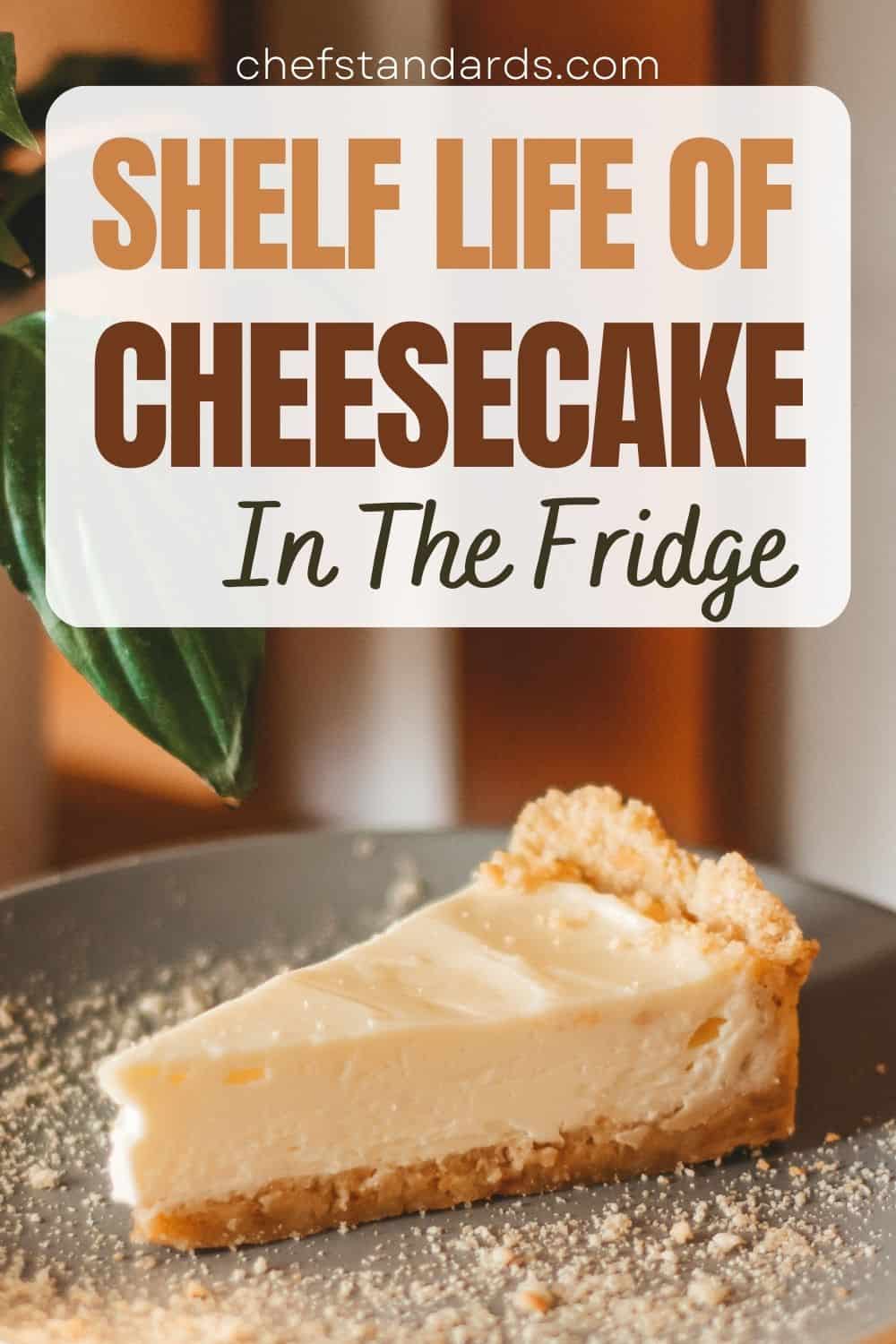 ¿Cuánto dura una tarta de queso en el frigorífico? 