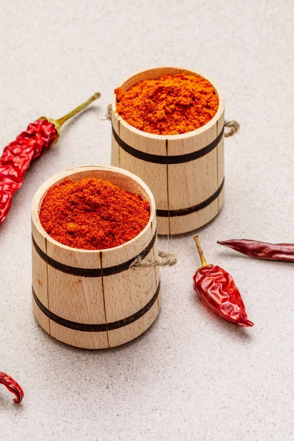 Magyar (Hungarian) red sweet and hot paprika powder