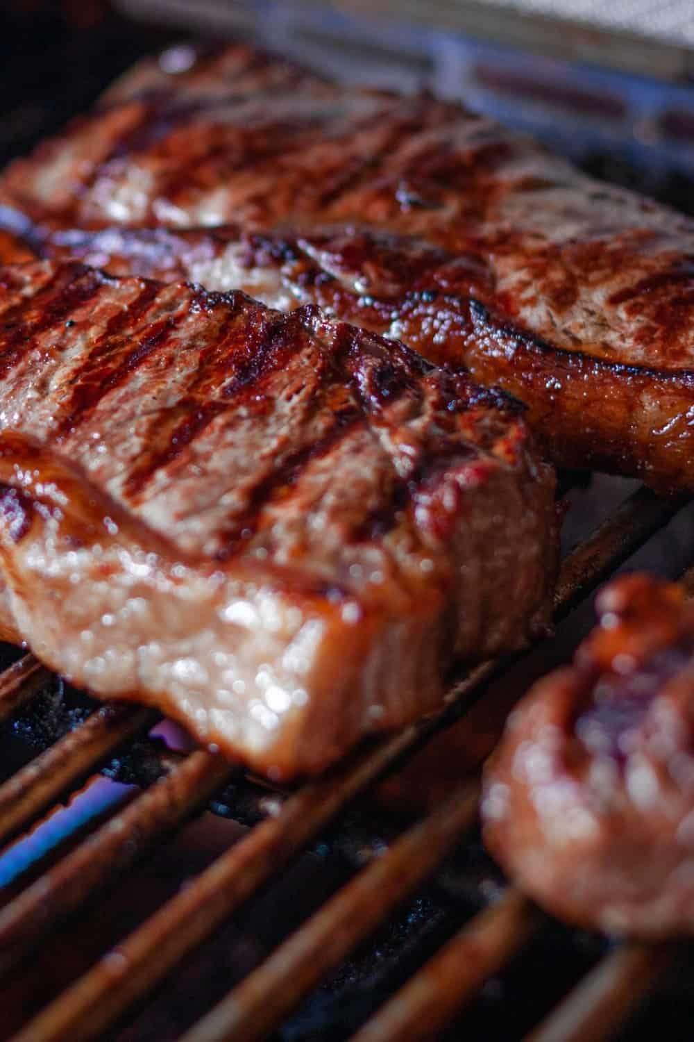 Carne de vaca cortada em tiras de Nova Iorque