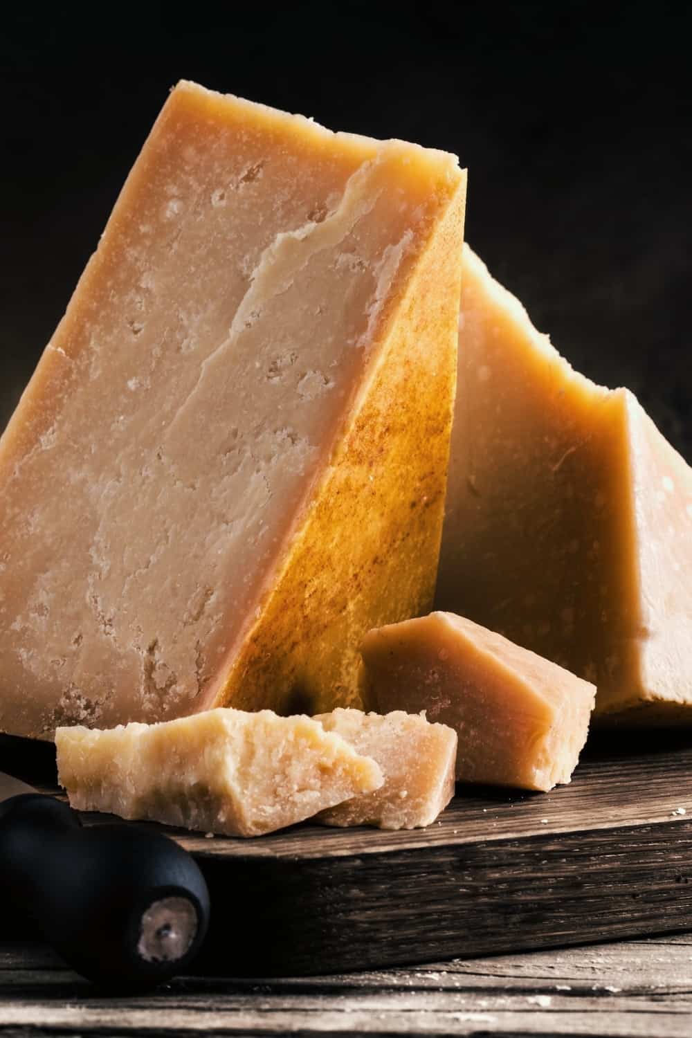 immagine ravvicinata del Parmigiano Reggiano