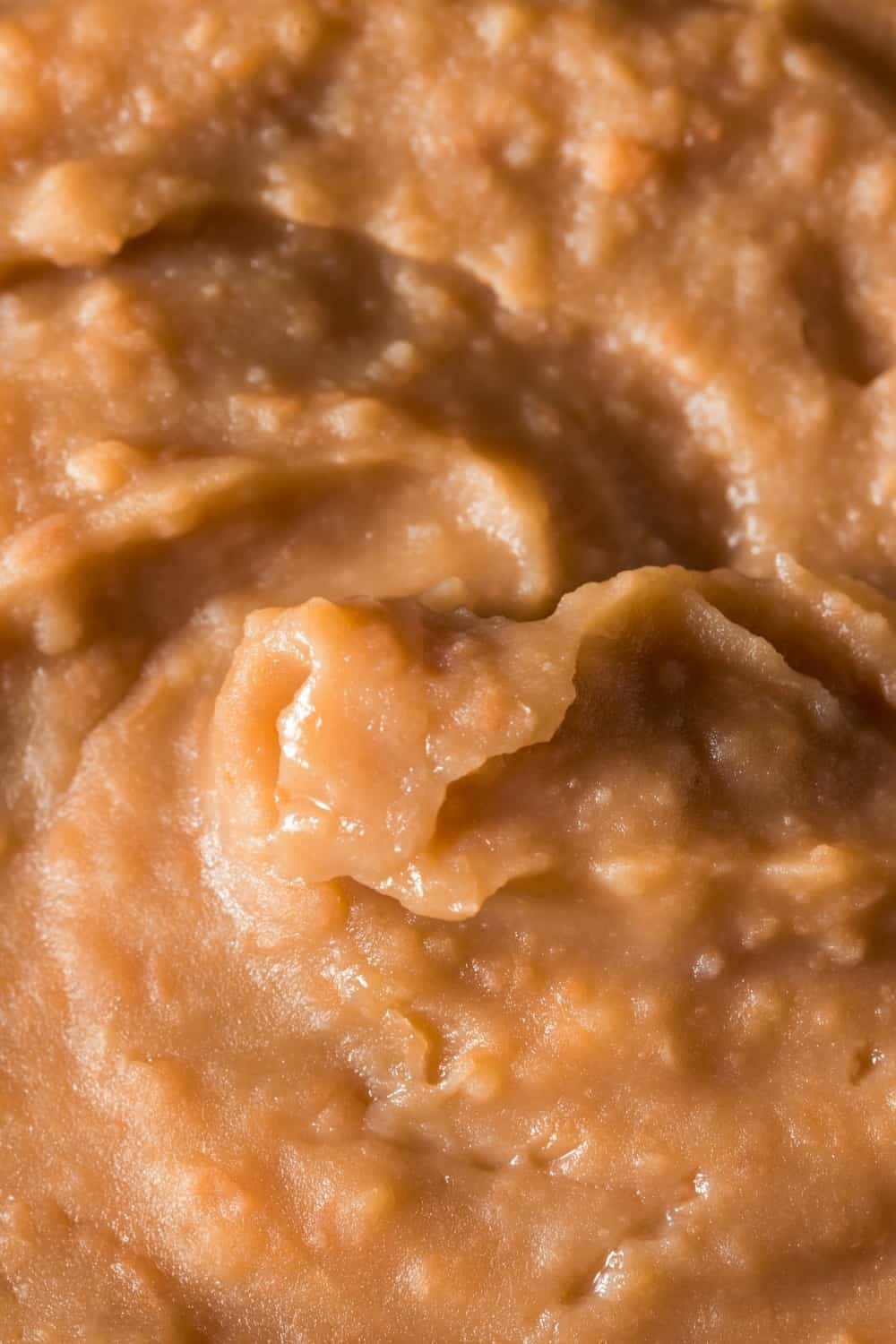 close-up photo of refried beans