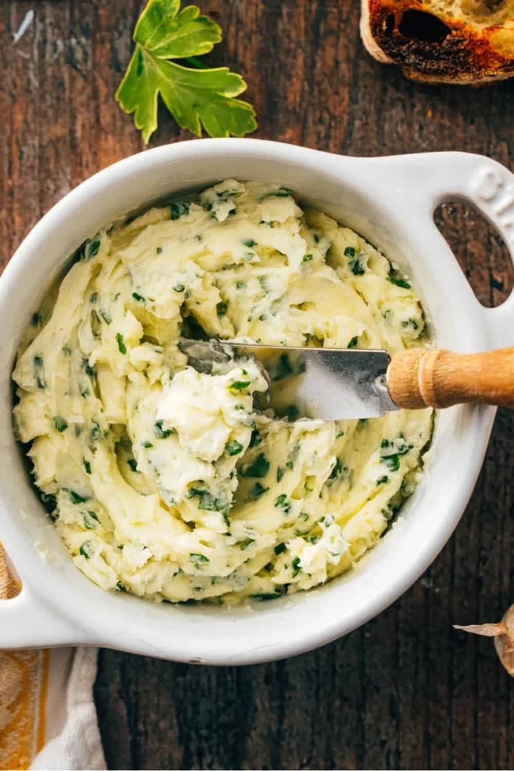 preparación de la Mantequilla de Ajo Benihana