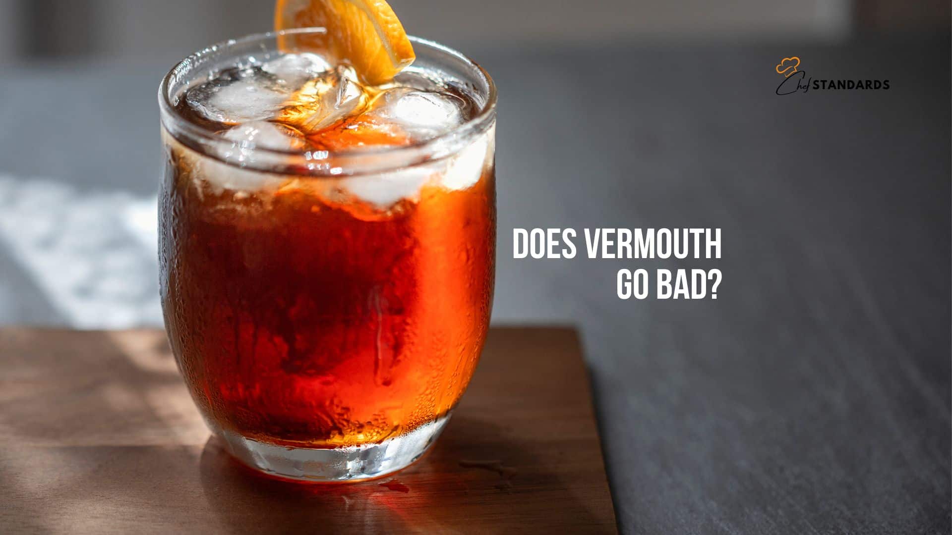 Vermouth in a glass