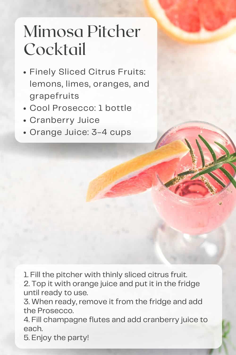 Mimosen-Krug-Cocktail