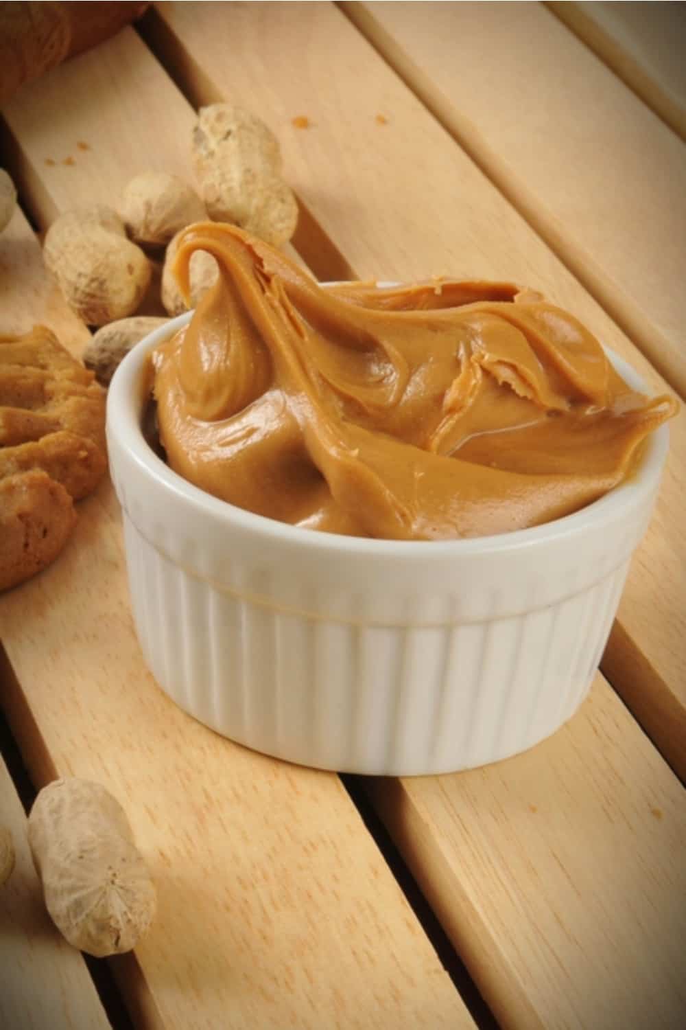 cookie butter in a white bowl