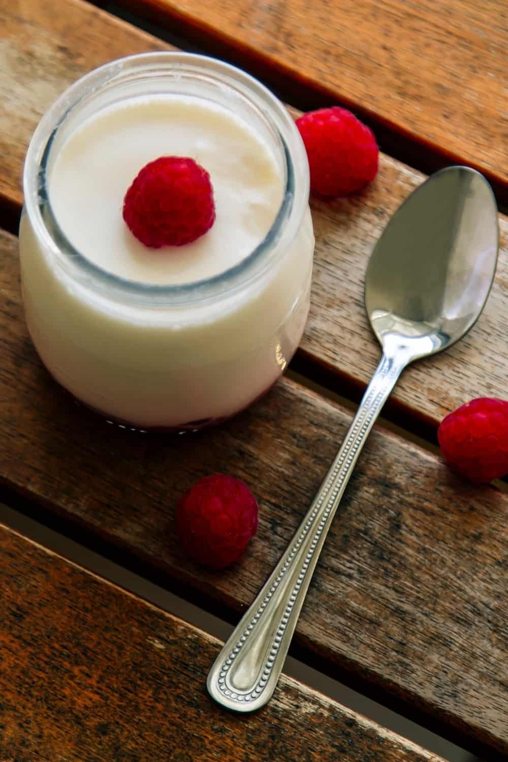 greek yogurt in a jar