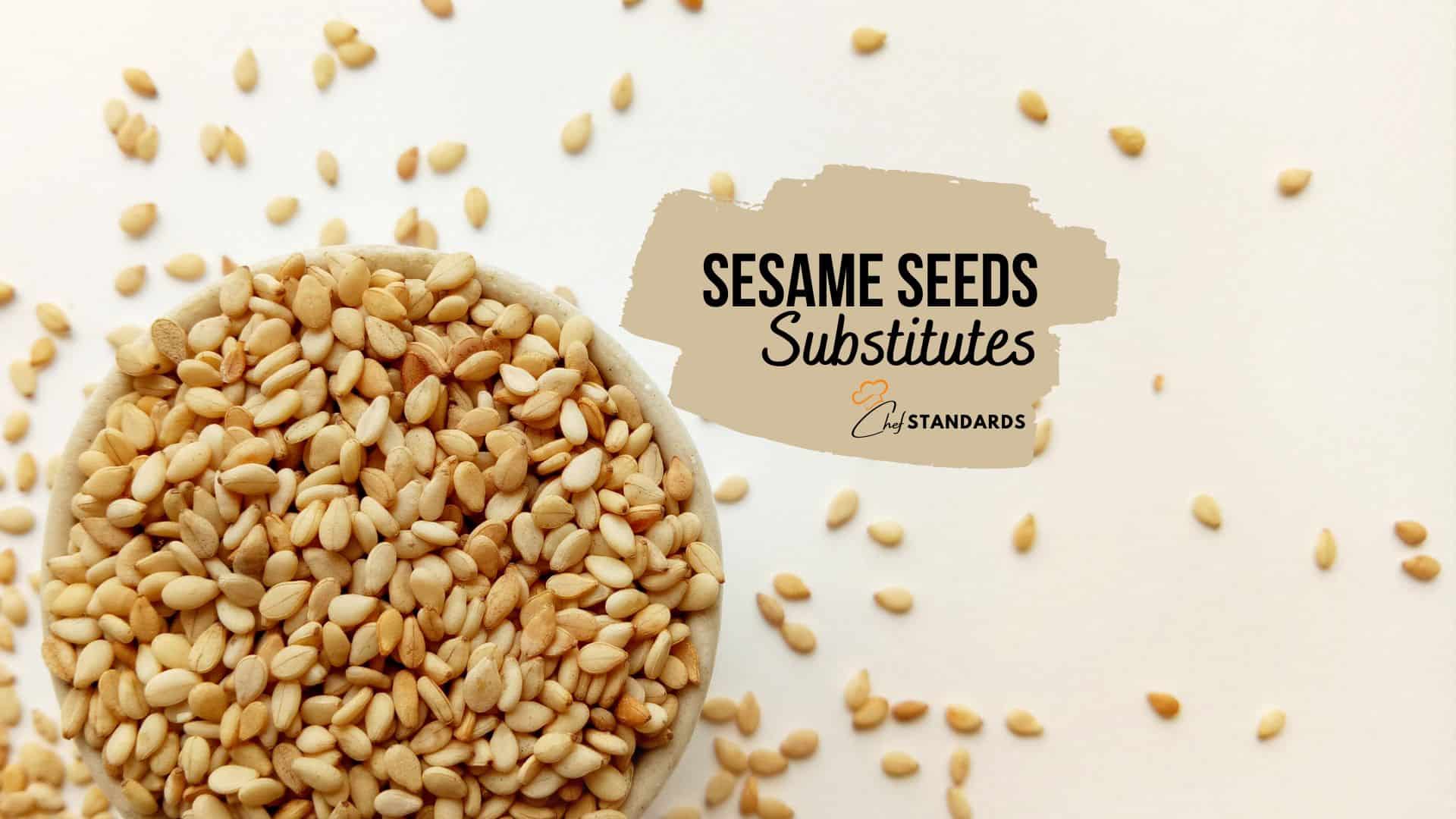 top view of sesame seeds