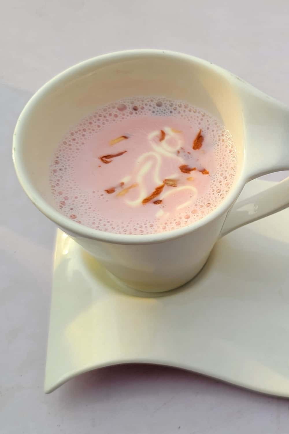 Kasmiri chai also known as a noon tea
