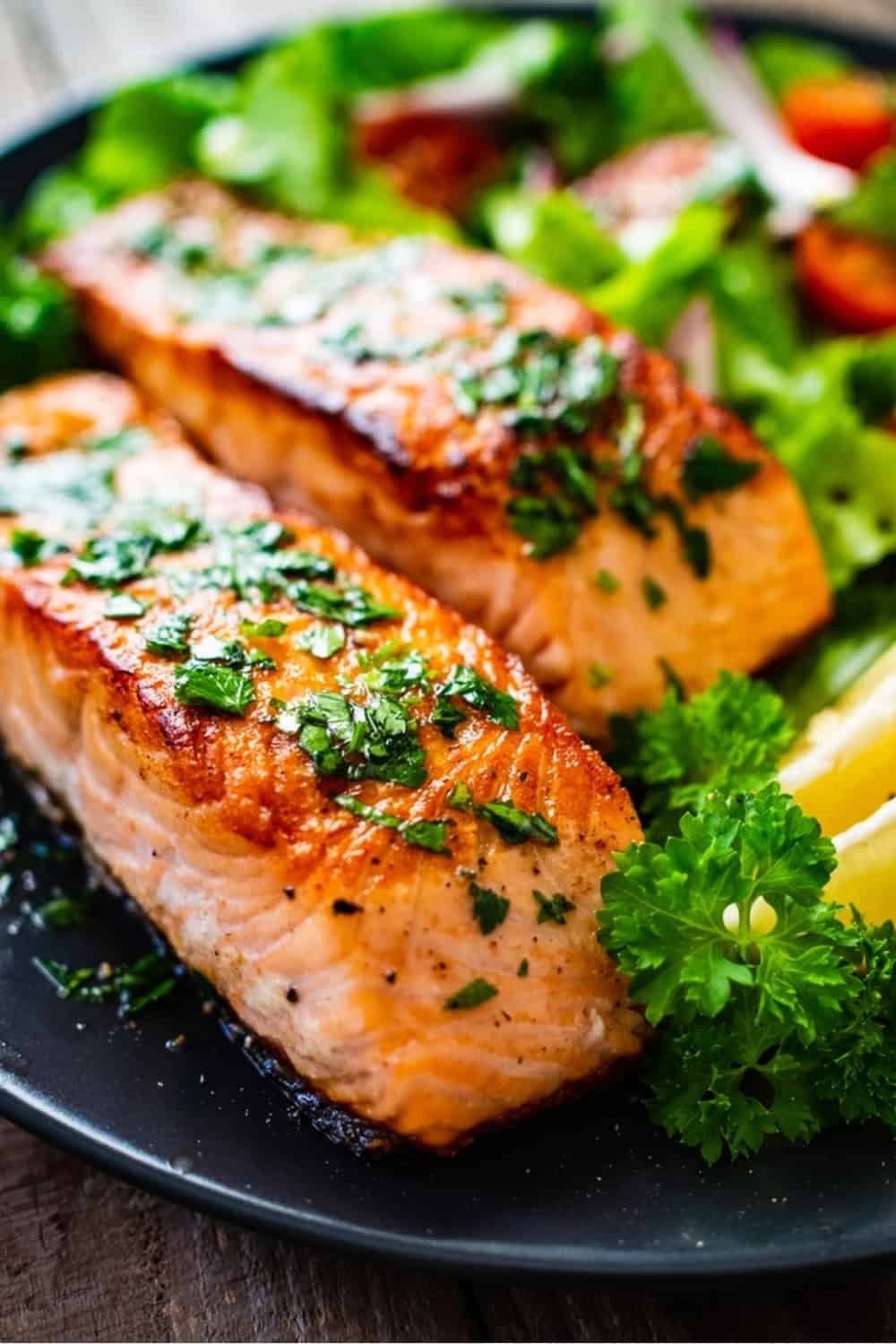 delicious salmon meal