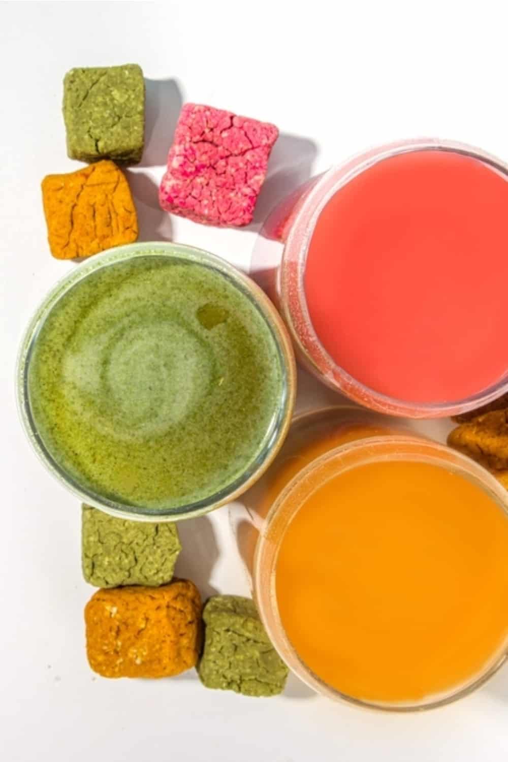 delicious smoothies in colors