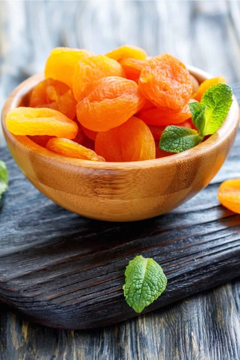 dried apricots in a bowl