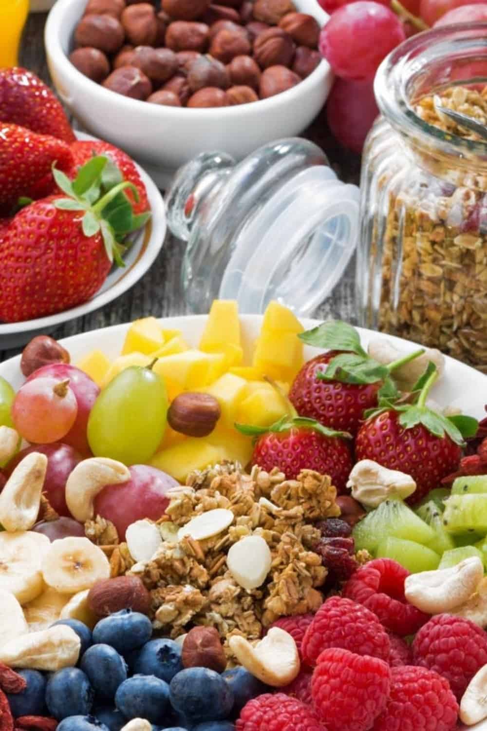 various snacks in containers