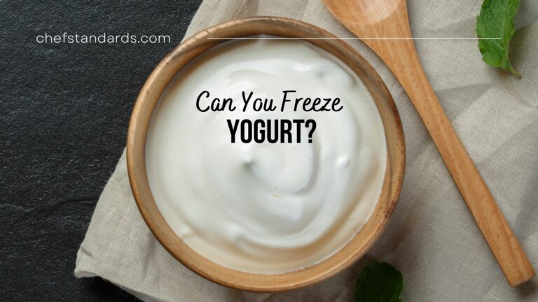 can you freeze yogurt