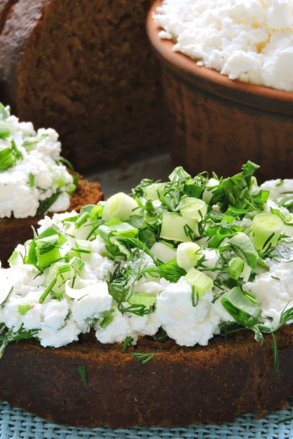 delicious snack with cottage cheese