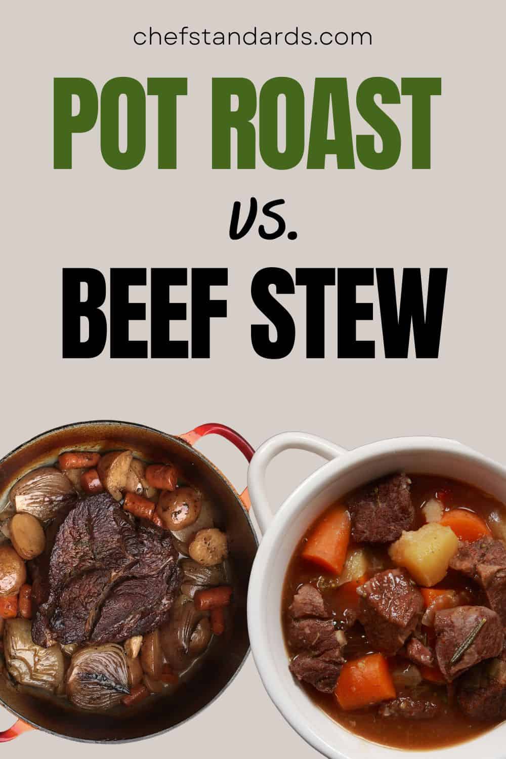 6 Main Differences Between Pot Roast And Beef Stew
