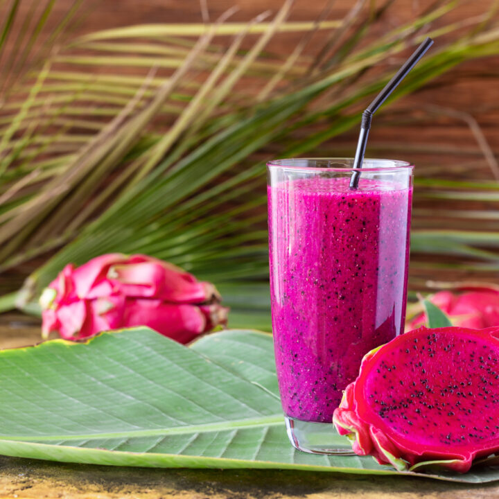 Smoothie tropical aux fruits du dragon