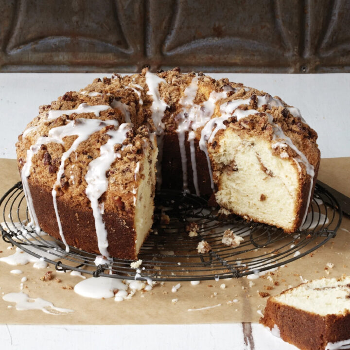 Tarta de café con crema agria