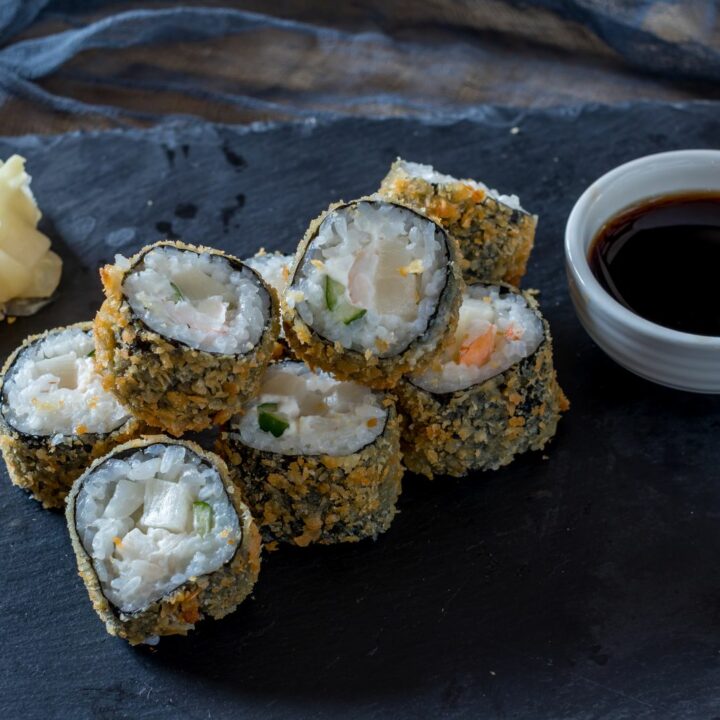 hot roll with crab