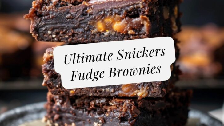 Ultimate Snickers Fudge Brownies