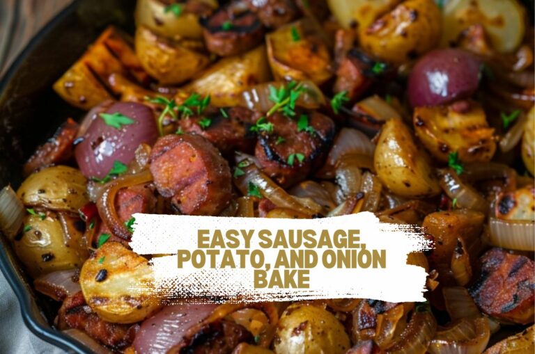 Easy Sausage, Potato, and Onion Bake