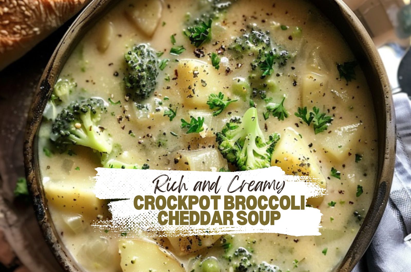crockpot broccoli cheddar soup