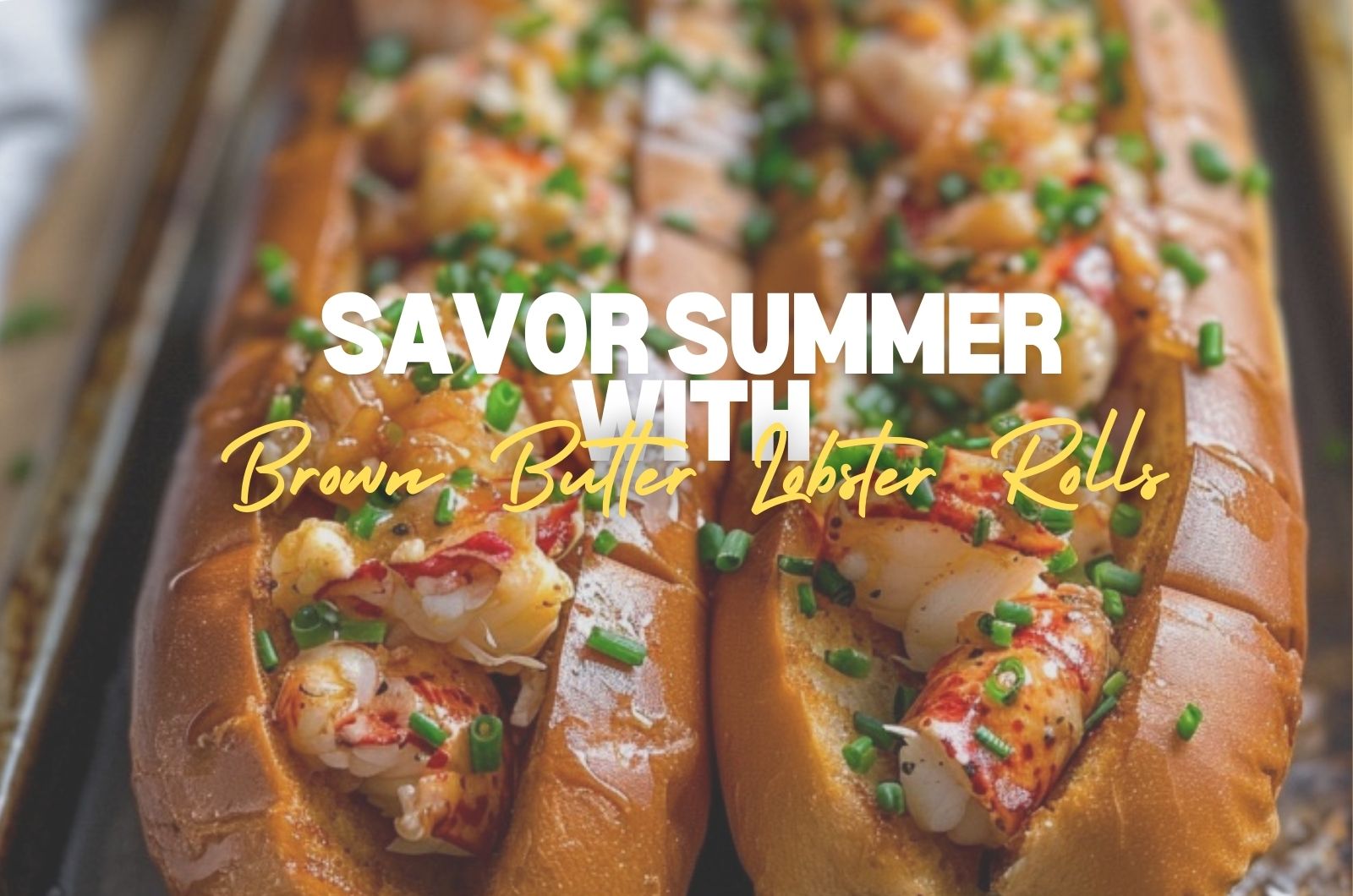 two brown butter lobster rolls