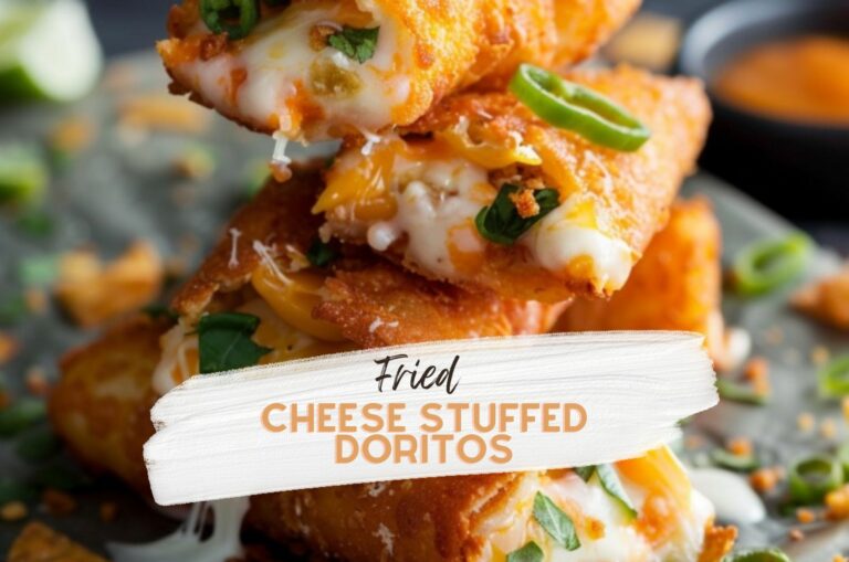 fried cheese stuffed doritos stacked