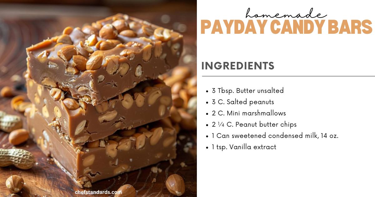 Delightful Homemade Payday Candy Bars