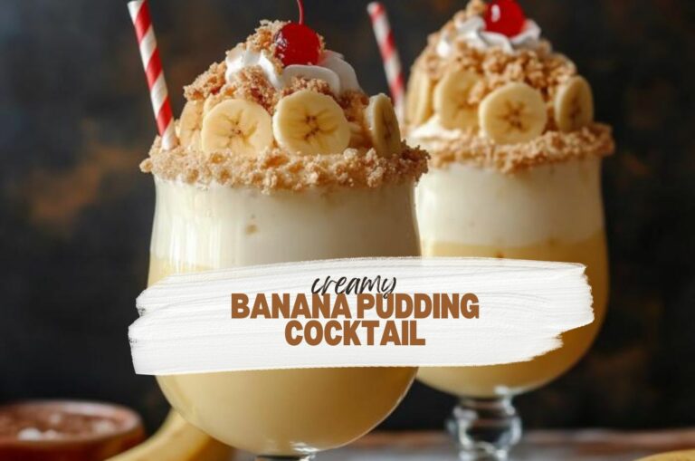 two Banana Pudding Cocktails