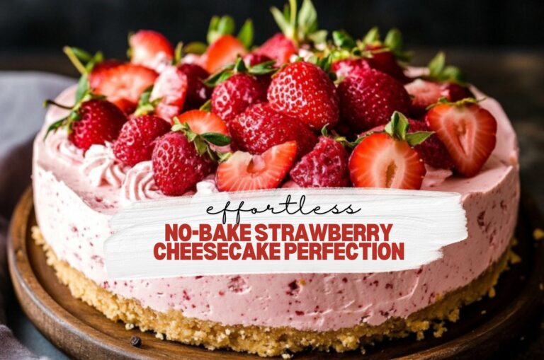 No-Bake Strawberry Cheesecake