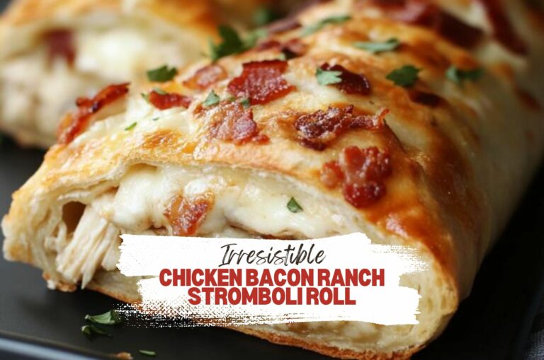 Chicken Bacon Ranch Stromboli
