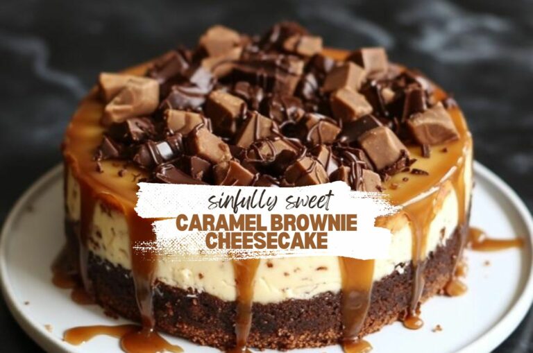 caramel brownie cheesecake