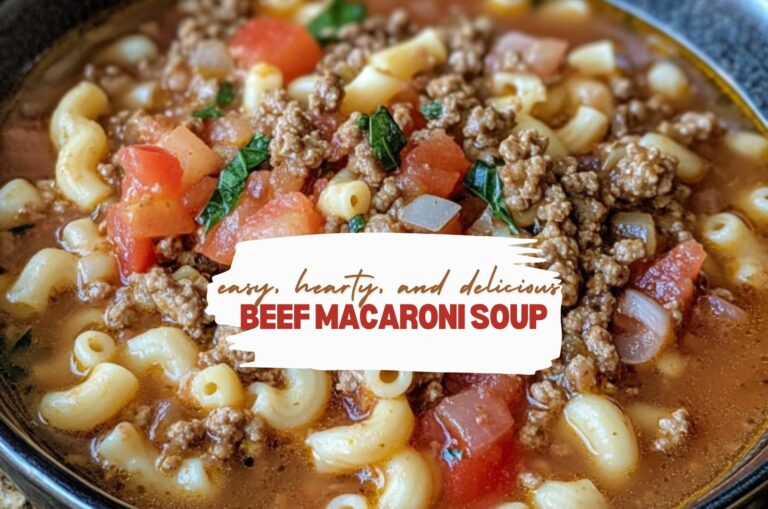 Beef Macaroni Soup