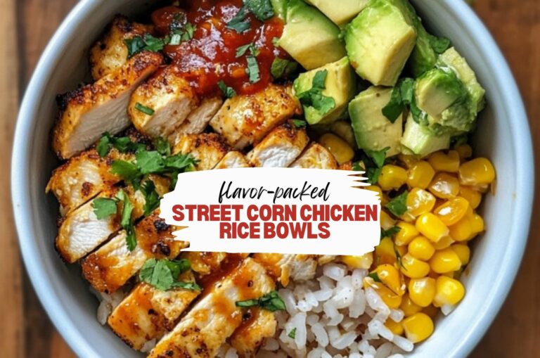 Street Corn Chicken Rice Bowl