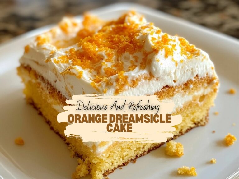Delicious Orange Dreamsicle Cake