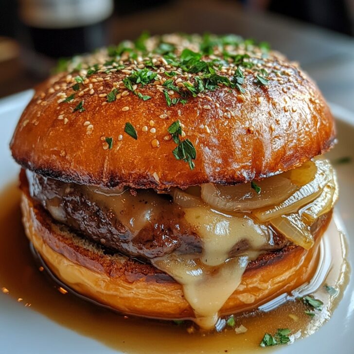 Easy And Juicy French Onion Soup Burgers