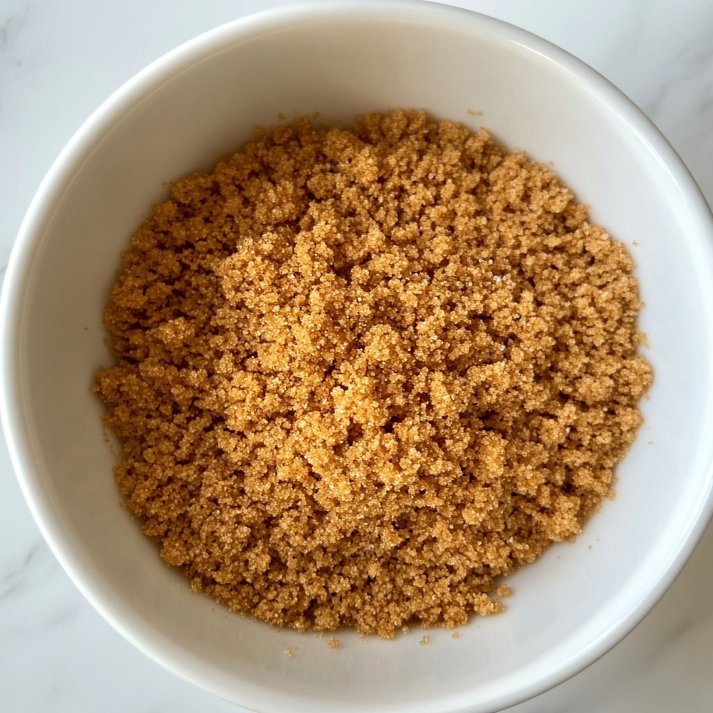 Mixture Of Graham Cracker Crumbs, Granulated Sugar, And Brown Sugar