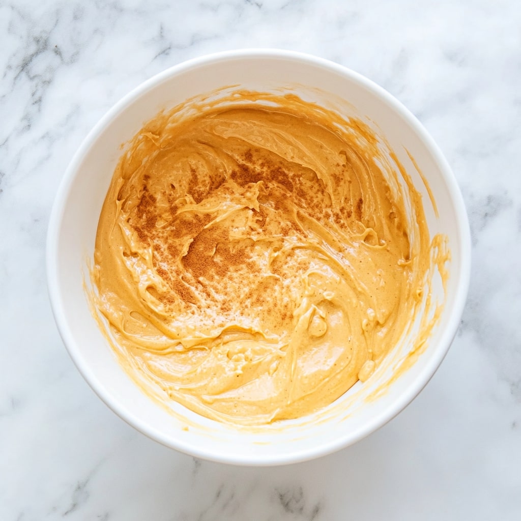 Pumpkin Mixture In A White Bowl