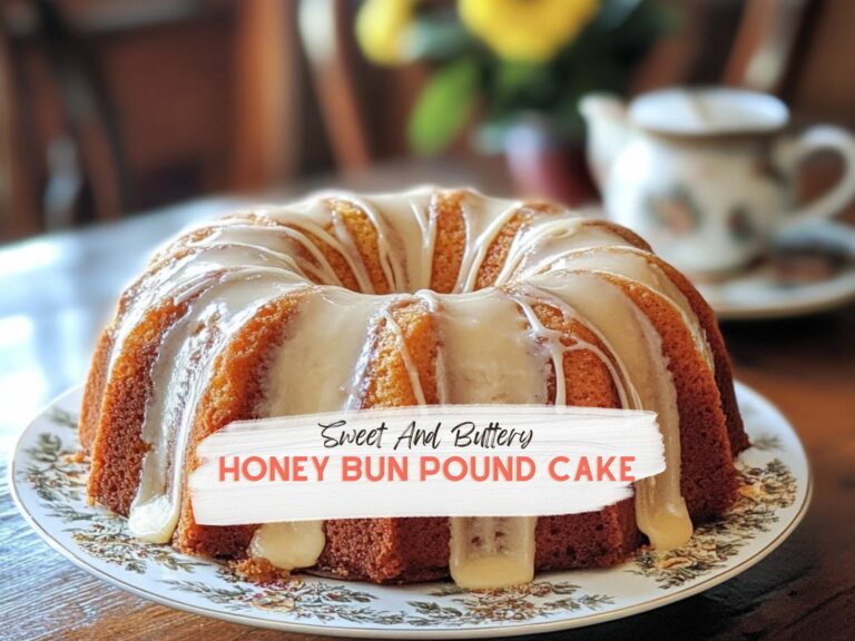 Honey Bun Pound Cake Ready To Eat