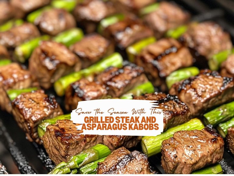 Grilled Steak and Asparagus Kabobs Ready To Eat