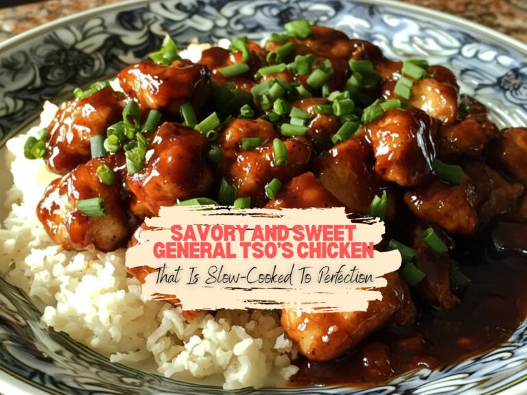 Delicious Slow Cooker General Tso's Chicken