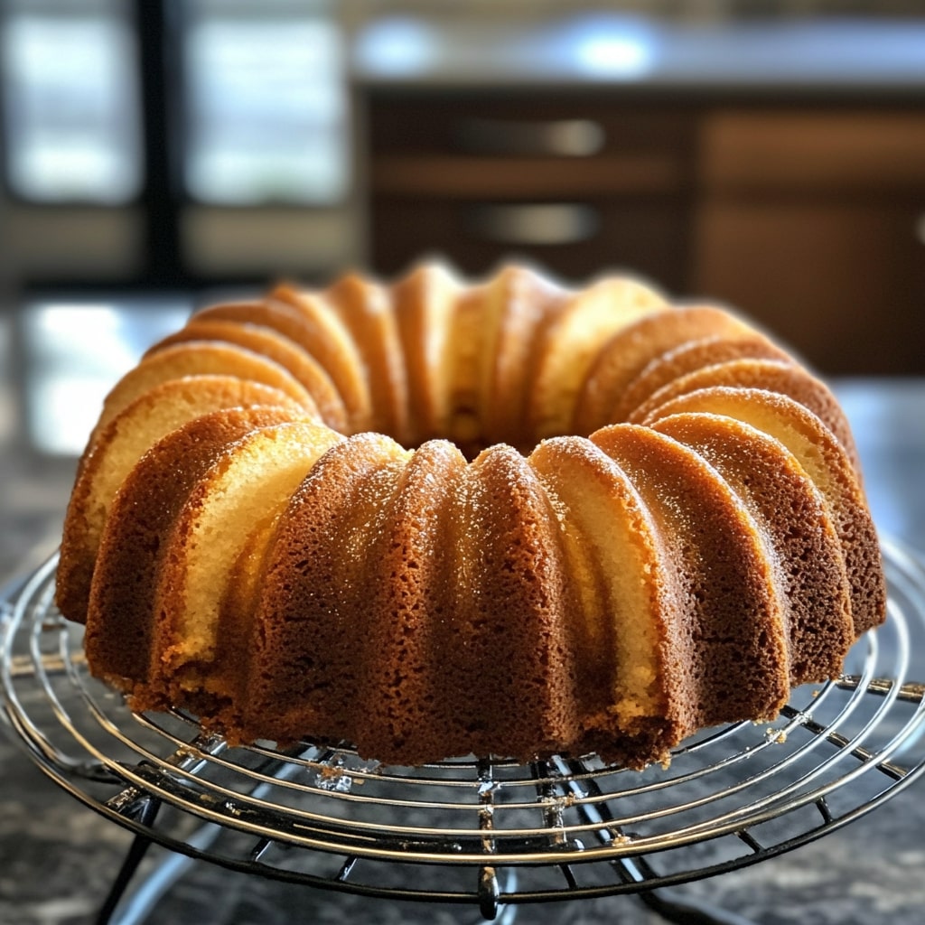 Apple Bundt Cake Fresh Out Of The Oven