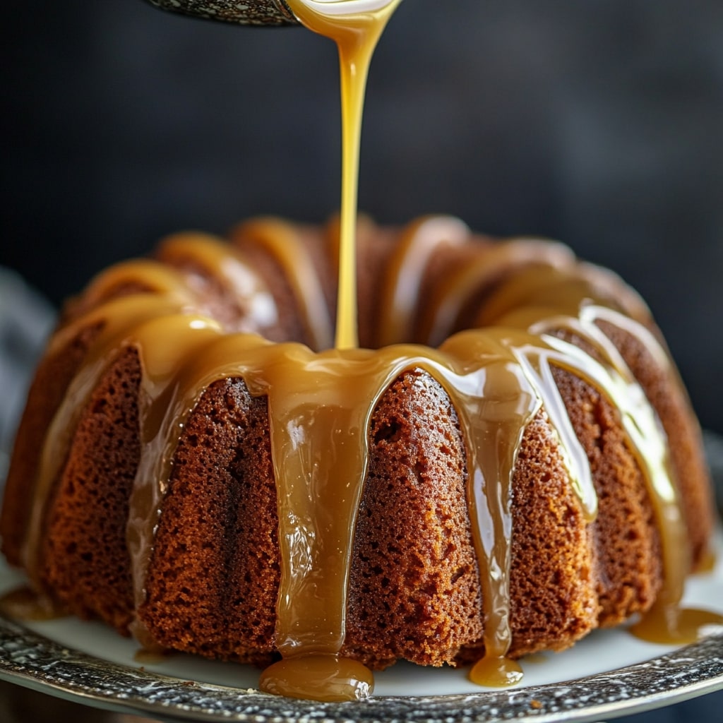 Apple Bundt Cake With Caramel Glaze