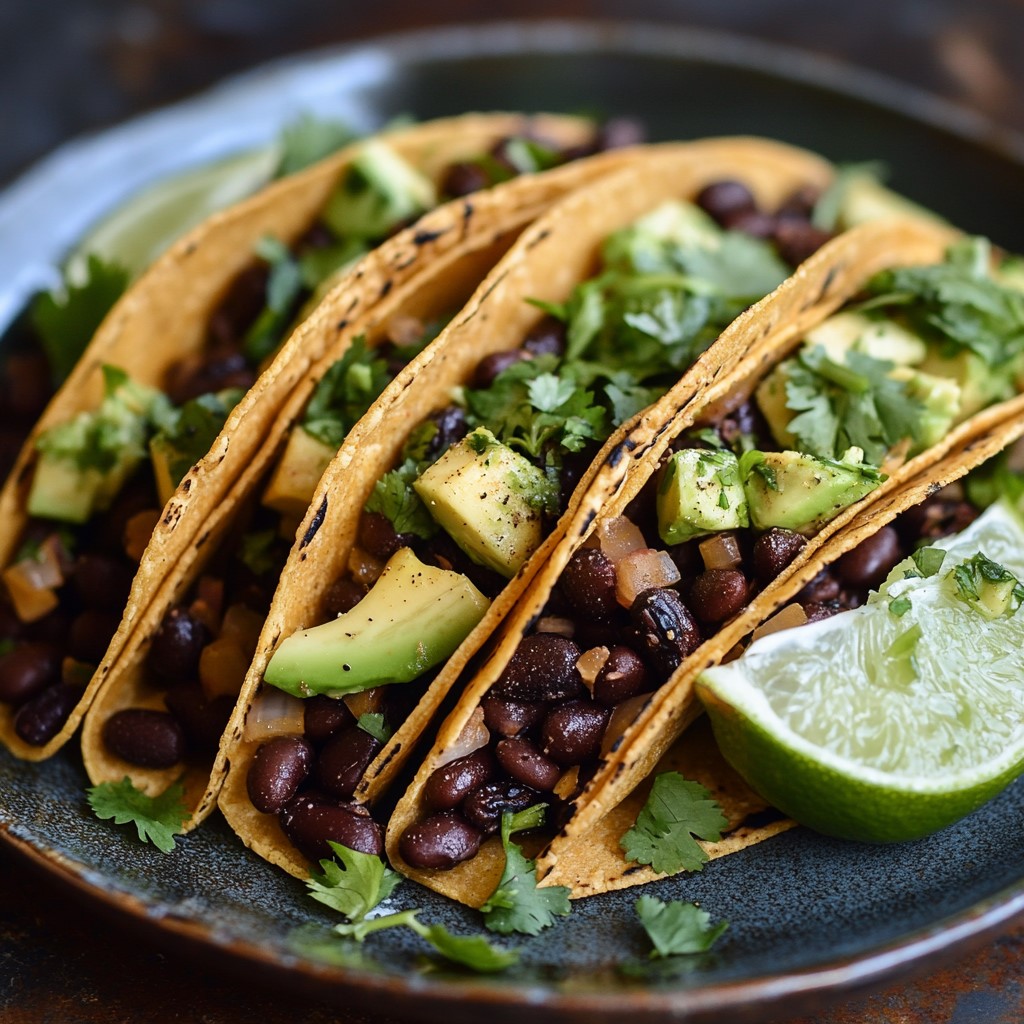 Black bean tacos